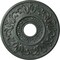 Ekena Millwork Valletta Ceiling Medallion (Canopies up to 3 1/2"), 18"OD x 3 1/2"ID x 1"P, Athenian Green Crackle CM18VLAGC - alternate 1